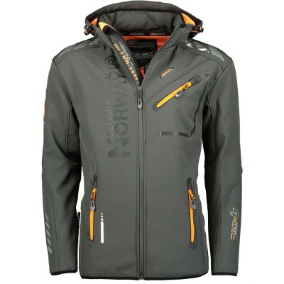 Geographical Norway Softshelljacke Royaute DB 068 M WY8027H/GN/Dunkelgrau/Orange