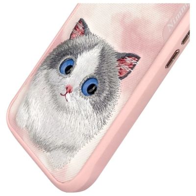 7. Nimmy Big Eyed Pet 2.0 Katzenhülle für iPhone 16, Rosa