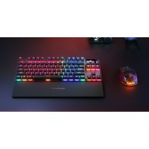 SteelSeries Gaming-Tastatur Apex Pro TKL Gen 3 US-Layout Bluetooth Schwarz 2,4 GHz / Bluetooth / Kabelgebunden OmniPoint 3.0 Einstellbare hypermagnetische Schalter Drahtlose Verbindung