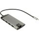 Inter-Tech GDC-802 Kabelgebundenes USB 3.2 Gen 1 (3.1 Gen 1) Typ-C-Notebook, Grau