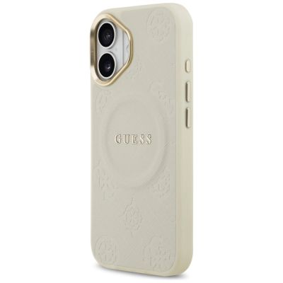 2. Guess Peony Hot Stamp MagSafe iPhone 17 Hülle - Beige