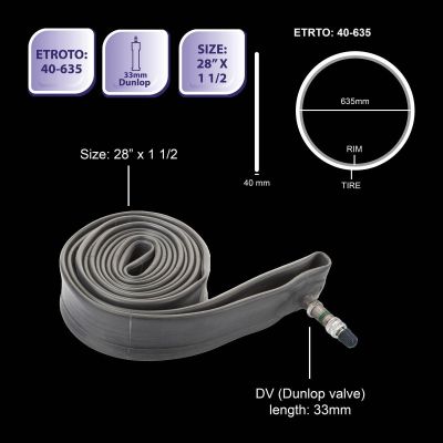 Fahrradschläuche 28x1 1/2 DV Fahrradritzel