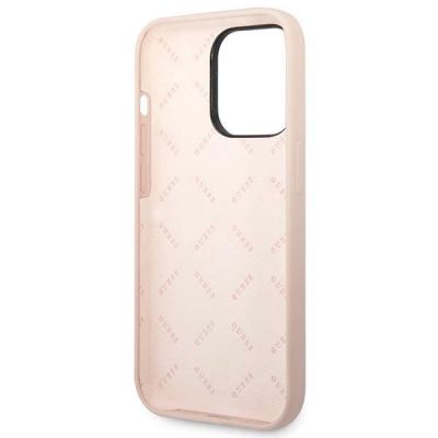 7. Guess GUHCP14XSLTGP iPhone 14 Pro Max 6.7" pink/pink Hardcase Silikon Dreieck