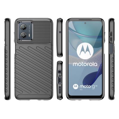 2. Thunder Case Hülle für Motorola Moto G53 Silikon Armor Case schwarz