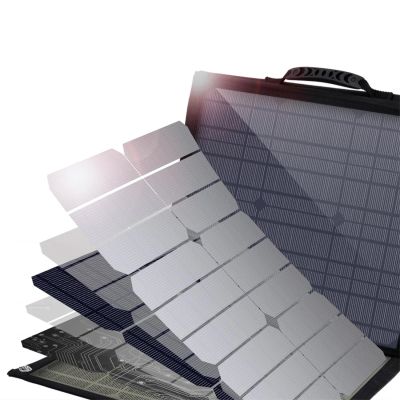 15. Choetech SC009-V2 faltbares Solarladegerät 100 W USB-C / 2x USB-A PD QC – Schwarz