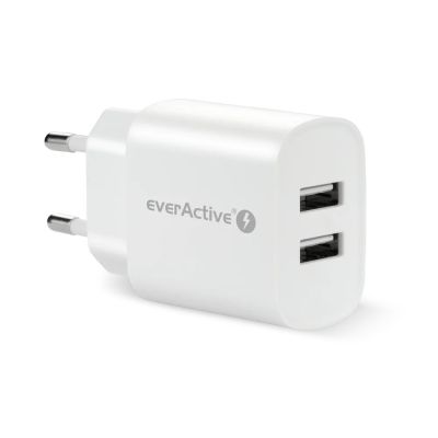 EVERACTIVE 2xUSB 2,4A WEISSES LADEGERÄT SC-220