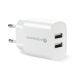 EVERACTIVE 2xUSB 2,4A WEISSES LADEGERÄT SC-220