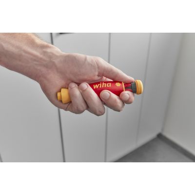 8. Wiha 45296 Handschraubendreher mit austauschbaren Bits, gerader Schraubendreher
