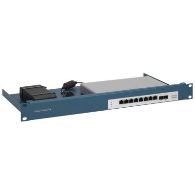 Rackmount.IT CISRACK RM-CI-T17 - Montagekit für Netzwerkgeräte - Rackmontage - Metallicblau - 1 HE - 19" (48,3 cm)