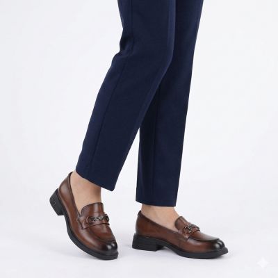 4. Damen-Lederschuhe von Lords, braun, Vinceza 39991