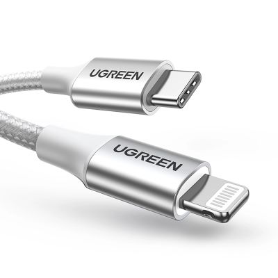 2. Ugreen US304 70523 USB-C/ Lightning MFi-Kabel 1 m – Silber