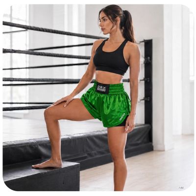 4. Damen-Thai-Shorts PASTEL GREEN COMBATWEAR | DBX Bushido