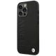 2. BMW Lederhülle mit Stempel für iPhone 14 Pro – Schwarz