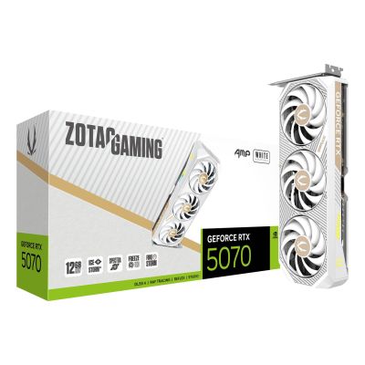 16. ZOTAC GAMING GeForce RTX 5070 12GB AMP Weiße Grafikkarte