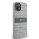 4. DKNY Lederhülle mit Monostreifen und Metalllogo für iPhone 15 / 14 / 13 – Beige