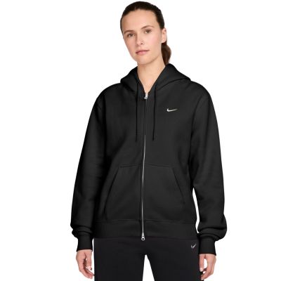 Nike Studio Fleece Damen-Sweatshirt, mittelschwer, Schwarz, IM8504 001