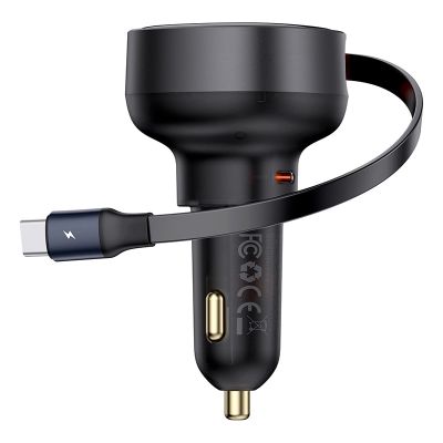 10. Baseus Enjoyment Pro USB-C (weiblich) / USB-C (männlich) 60W Autoladegerät - Schwarz