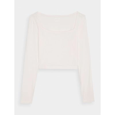 6. Langarmshirt Slim Smooth Damen 4F 4FRSS24TLONF499-11S