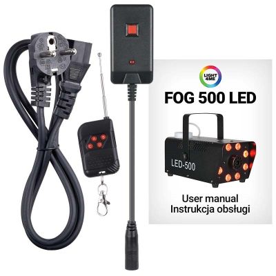 LIGHT4ME FOG 500 LED-Nebelmaschine, Fernbedienung