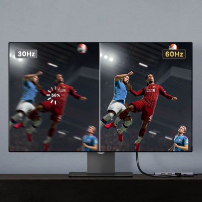 5. Ugreen 6in1 multifunktionaler USB Typ C HUB – 2x USB 3.2 Gen 1 / HDMI 4K 60Hz / SD- und TF-Kartenleser / USB Typ C PD 100W grau (60384 CM511)