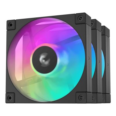 Deepcool R-FD12-BKAPN3-G ARGB-3-in-1-Hochleistungslüfter, 120 mm, Schwarz, 3er-Pack