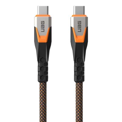 11. UAG SRGE - USB-C - USB-C-Kabel, USB 3.2 Gen2 240W/20Gbps, 75 cm (schwarz/orange)