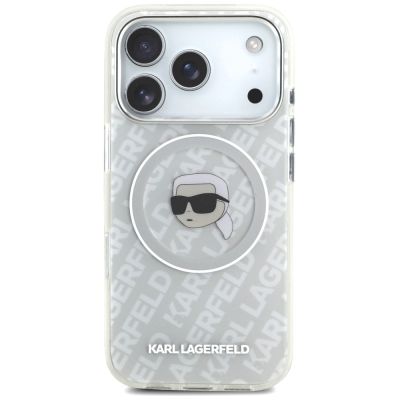 3. Karl Lagerfeld IML Karl Head Logo MagSafe Case für iPhone 17 Pro - Grau