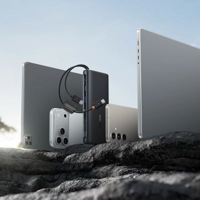 11. Baseus EnerFill FC41 20000mAh 100W Powerbank mit Digitalanzeige und integriertem Dual-USB-C-Kabel – Schwarz