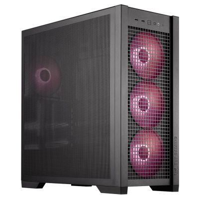 3. Asus TUF GAMING GT302 TG ARGB SCHWARZES Gehäuse