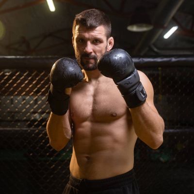 3. MMA Sparring Handschuhe M - Black Dragon - Valor Series