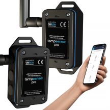 BLEBOX tempSensor pro V2 WiFi I/O-Modul mit 4x 1-Wire-Eingängen und externer Antenne