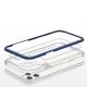 5. Klare 3-in-1-Hülle für das iPhone 11 Pro Max mit blauem Gel-Rahmen