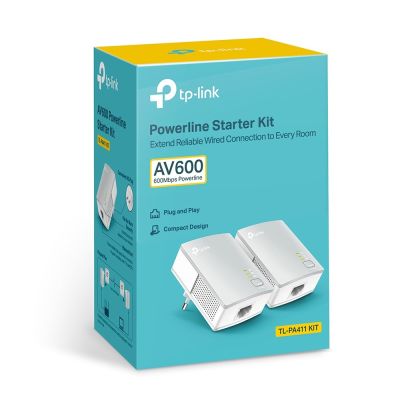 4. TP-Link PA411KIT 500 Mbit/s Kabelgebundenes LAN Weiß 2 Stück.