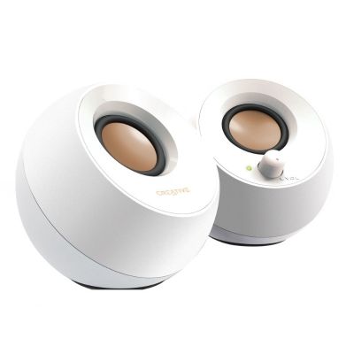Creative Pebble 2.0 Computerlautsprecher-Set 51MF1680AA001 (2.0; weiß)