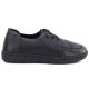 2. Jezzi JH01-1 bequeme schwarze Damen-Lederschuhe