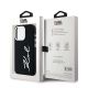 8. Karl Lagerfeld Silikon-Metall-Logo-Hülle für iPhone 15 Pro – Schwarz