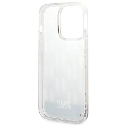 7. Karl Lagerfeld KLHCP14XLMNMS iPhone 14 Pro Max 6,7" Hardcase Silber / Silber Liquid Glitter Monogram