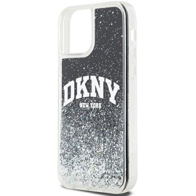 6. DKNY Liquid Glitter Big Logo iPhone 12 Pro/12 Hülle - Schwarz