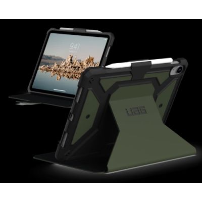 3. UAG Metropolis SE Hülle mit Apple Pencil Halter für iPad 10,9" (10. Gen.) - Olivgrün