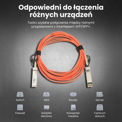 5. Extralink SFP+ AOC Kabel AOC SFP+ 10 Gbit/s, 5 m