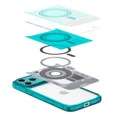 6. Spigen Ultra Hybrid MagSafe Hülle für iPhone 18 Pro / 17 Pro – Hellblau