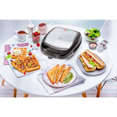 4. Tefal SW341D12 Toaster 700W Schwarz, Edelstahl