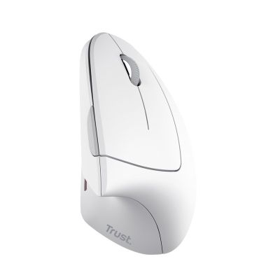 5. TRUST Verto kabellose vertikale ergonomische Maus, Weiß