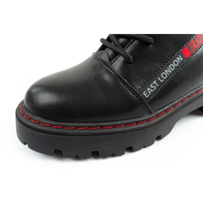 6. Lee Cooper Stiefel, Damenstiefel, Lederstiefel, Schwarz, Rot, Warm