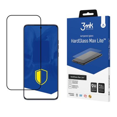 Gehärtetes Glas 3mk HardGlass Max Lite Black für Motorola Edge 50 Neo