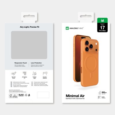7. AmazingThing Minimal Air Case für iPhone 17 Pro Max kompatibel mit MagSafe - orange
