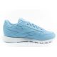 4. Reebok Damen-Sportschuhe, klassische Sneaker, modisches blaues Leder