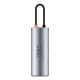 8. Baseus Metal Gleam Series multifunktionaler USB HUB 7in1 Typ C HDMI TF PD Kartenleser grau (WKWG020113)