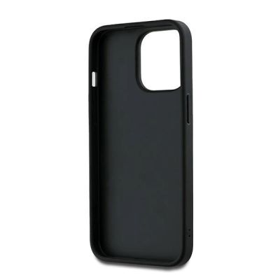 6. DKNY Wrist Strap Stock Logo Hülle für iPhone 14 Pro – Schwarz