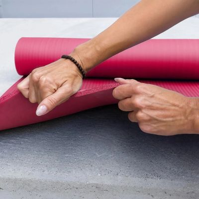 6. Wozinsky WNSP-15R Gymnastikmatte 183 x 61 x 1,5 cm Dicke Gymnastikmatte für Yoga und Fitness - Rosa